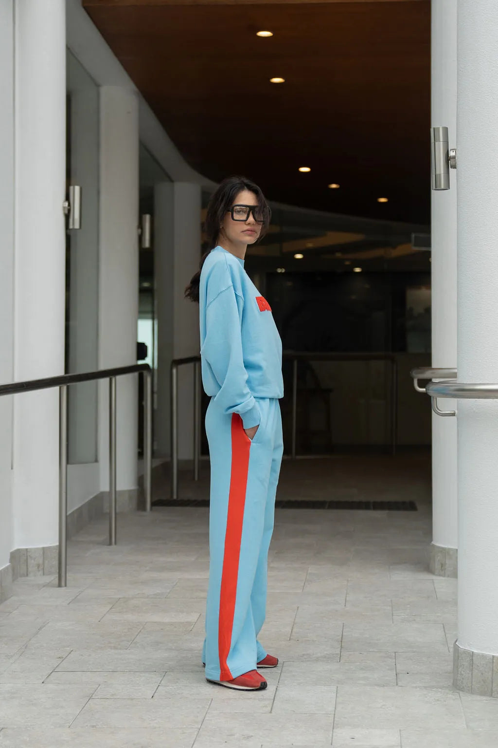 Araminta James | Classic Track Pant Ice Blue