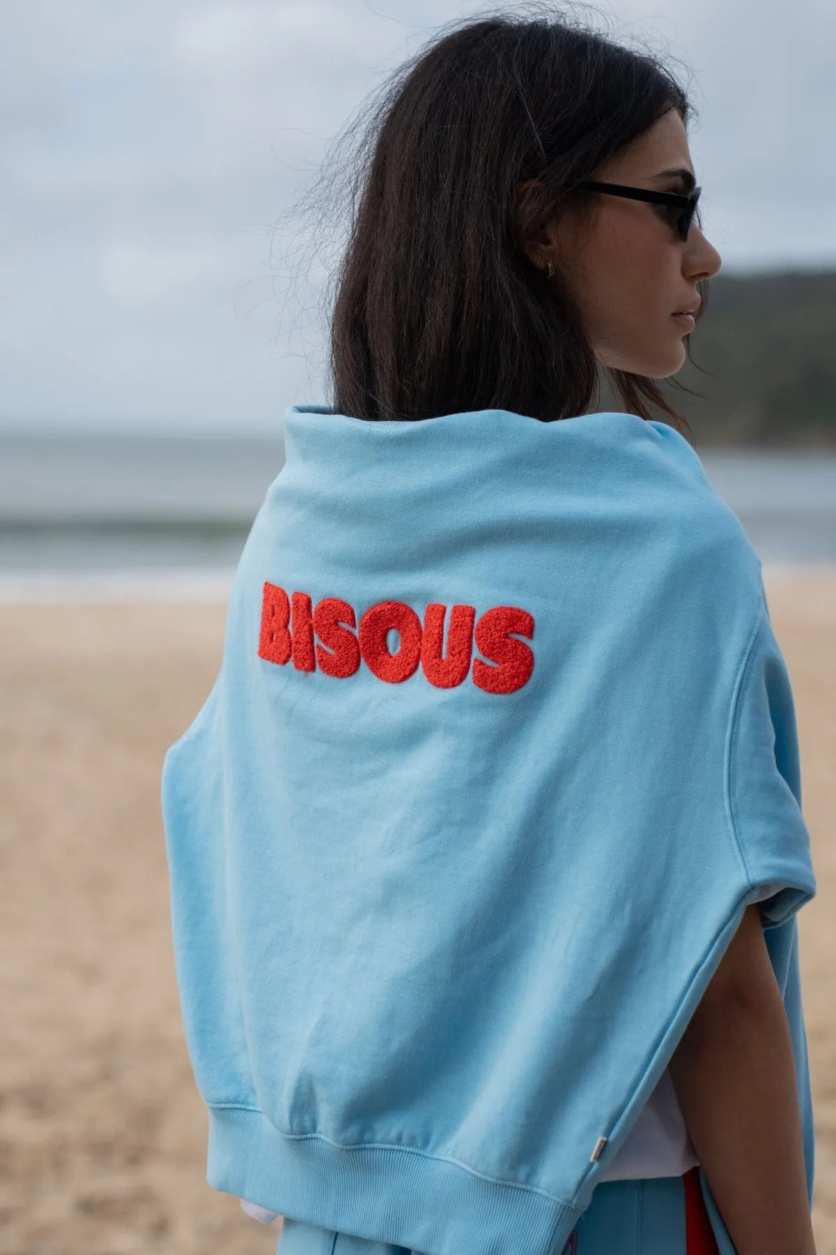 Araminta James | Bisous Sweatshirt Ice Blue