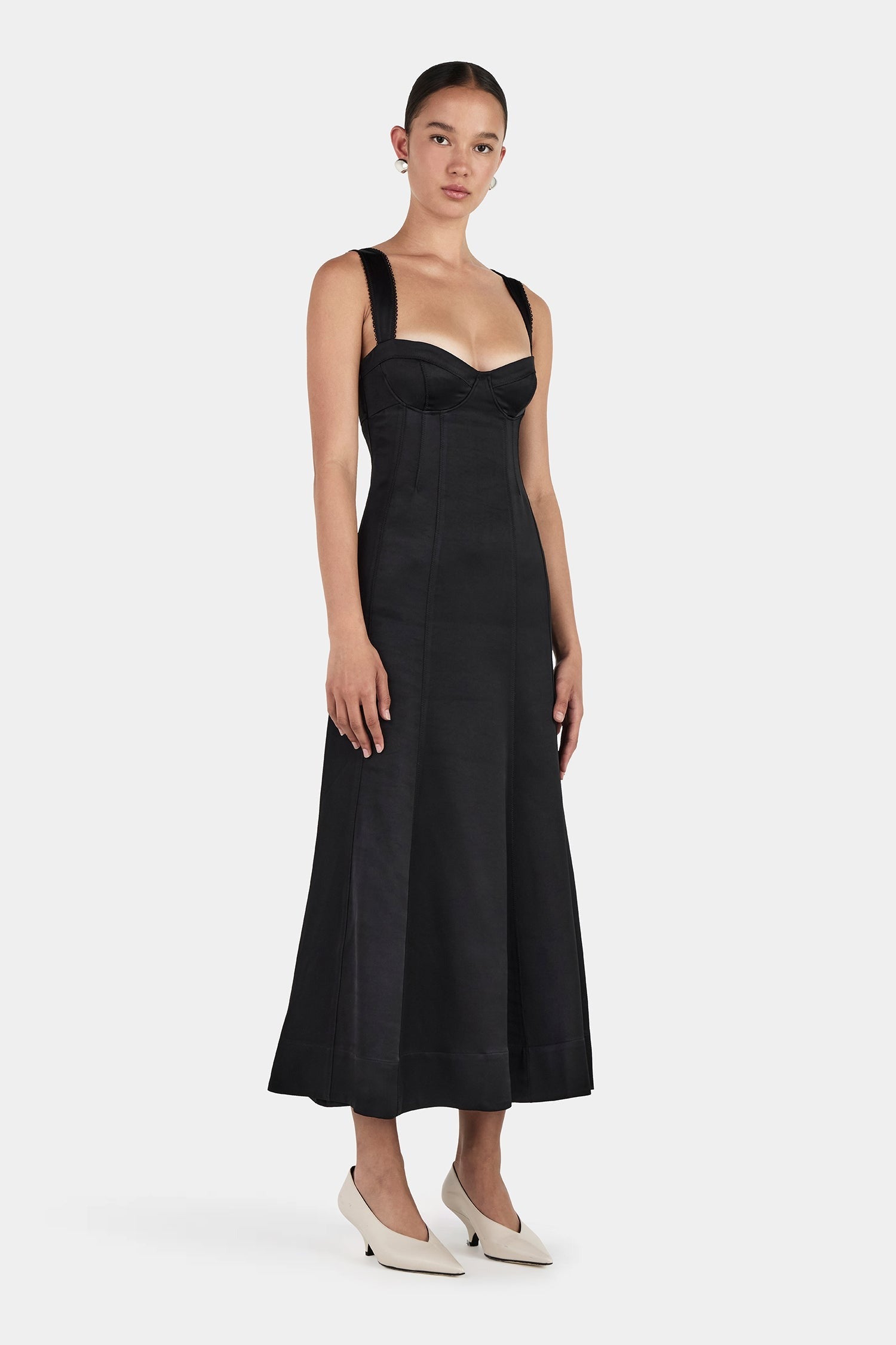 Hansen & Gretel | Alessandra Midi Dress - Black