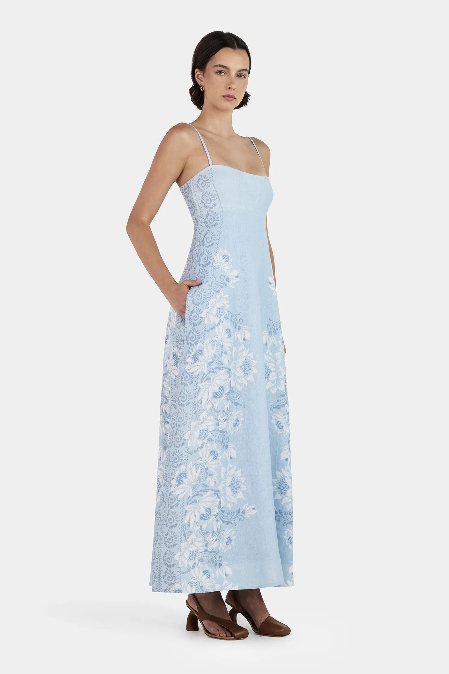 Hansen & Gretel | Alida Linen Maxi Dress - Bells Beach