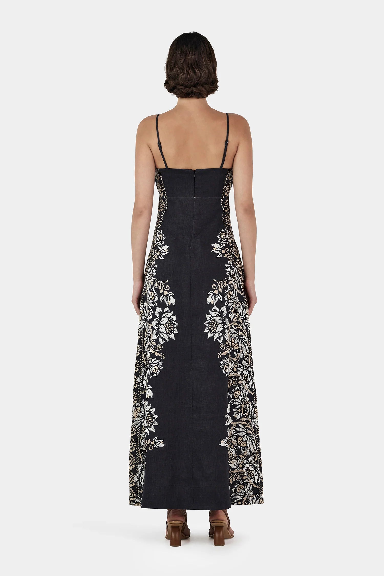 Hansen & Gretel | Alida Linen Maxi Dress - Midnight Bells