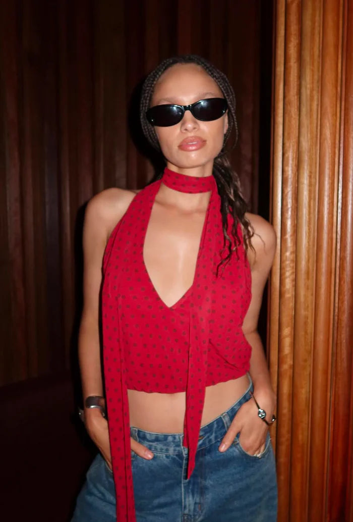 Hansen & Gretel | Harper Halter Top - Samba Polka