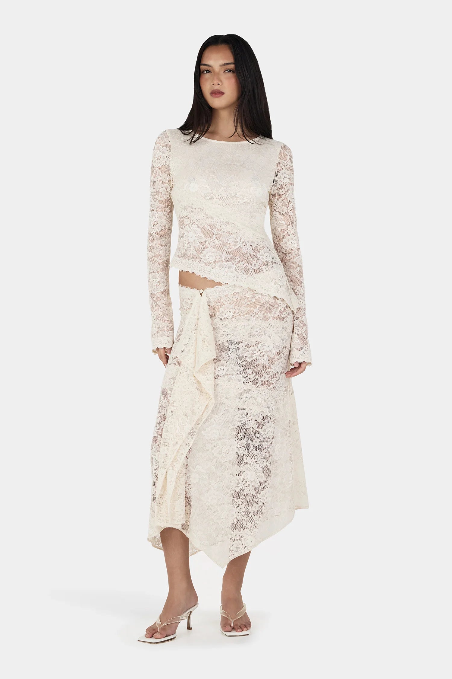 Ownley | Gigi Wrap Skirt - Ivory