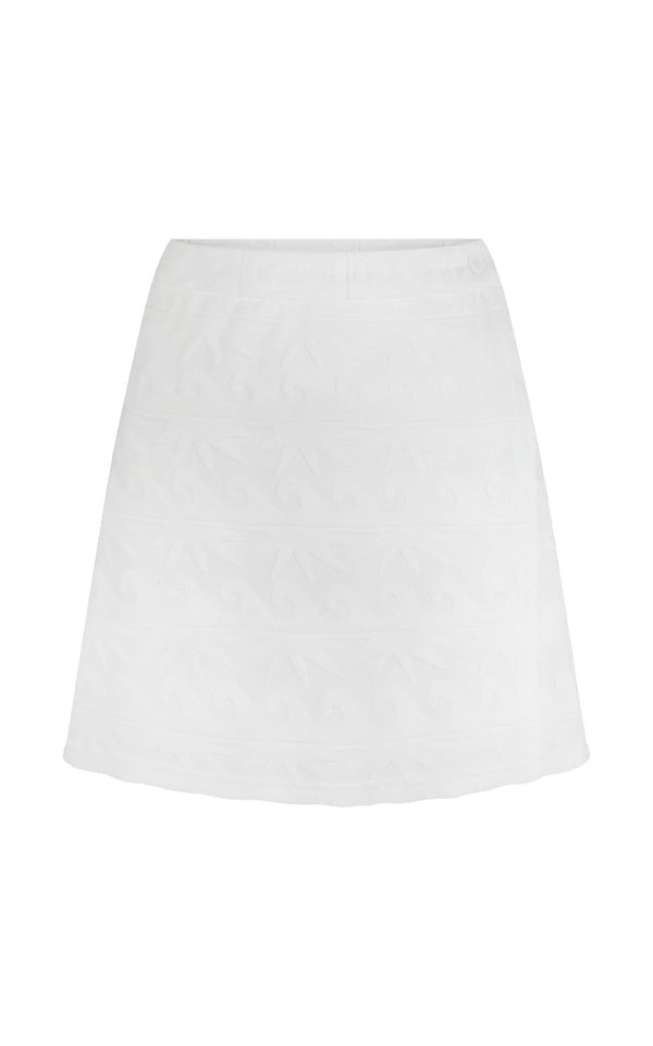 Araminta James | Waimea Terry Wrap Skirt Vanilla