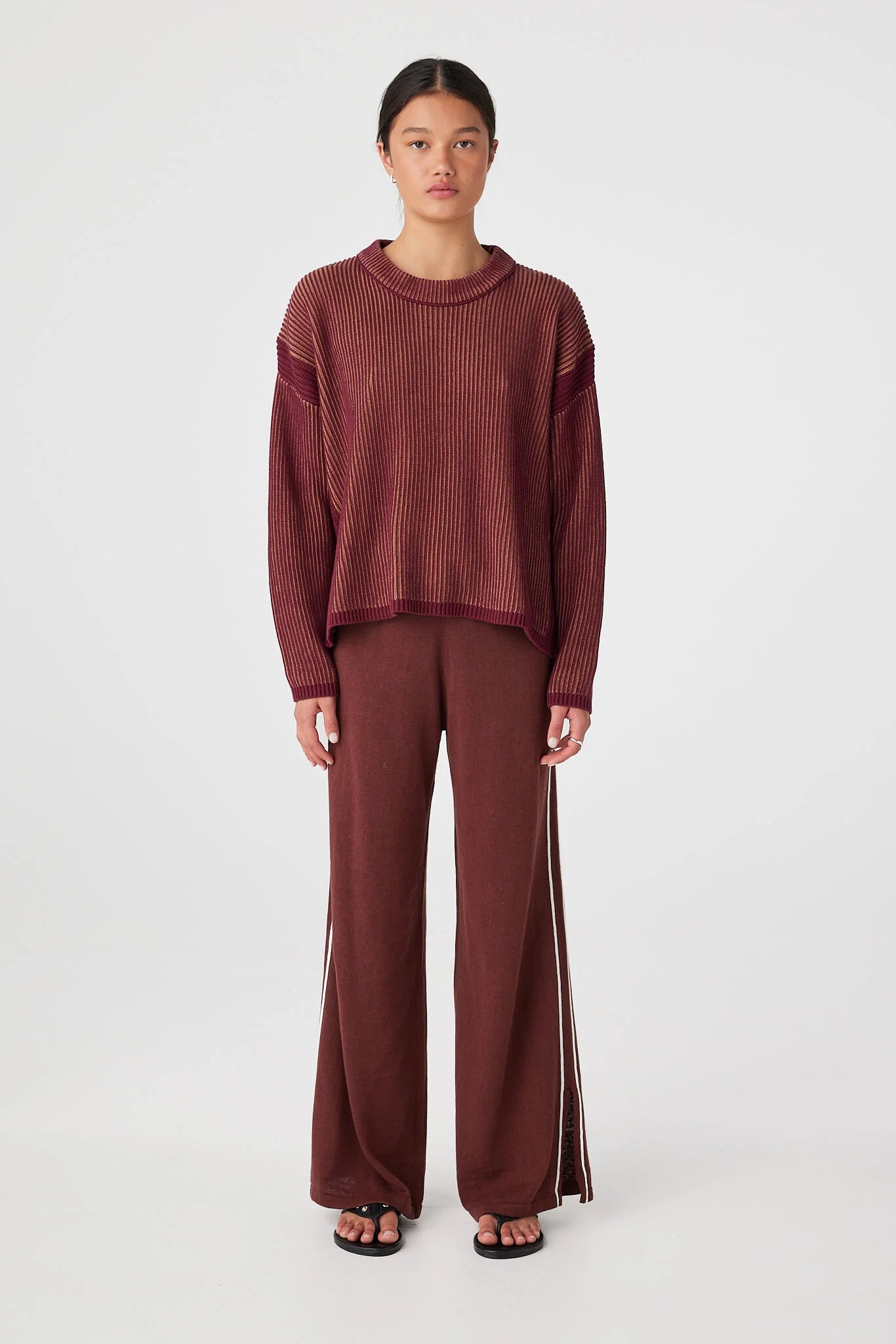Arcaa Movement | Josie Sweater - Merlot & Pecan