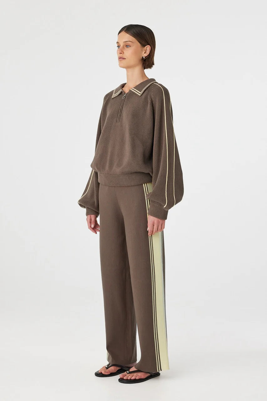 Arcaa Movement | Nella Zip Sweater - Pavement & Butter