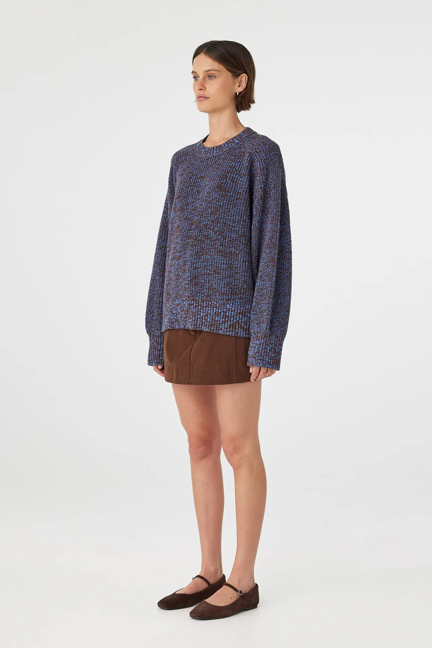 Arcaa Movement | Solene Sweater - Chocolate & Royal Multi