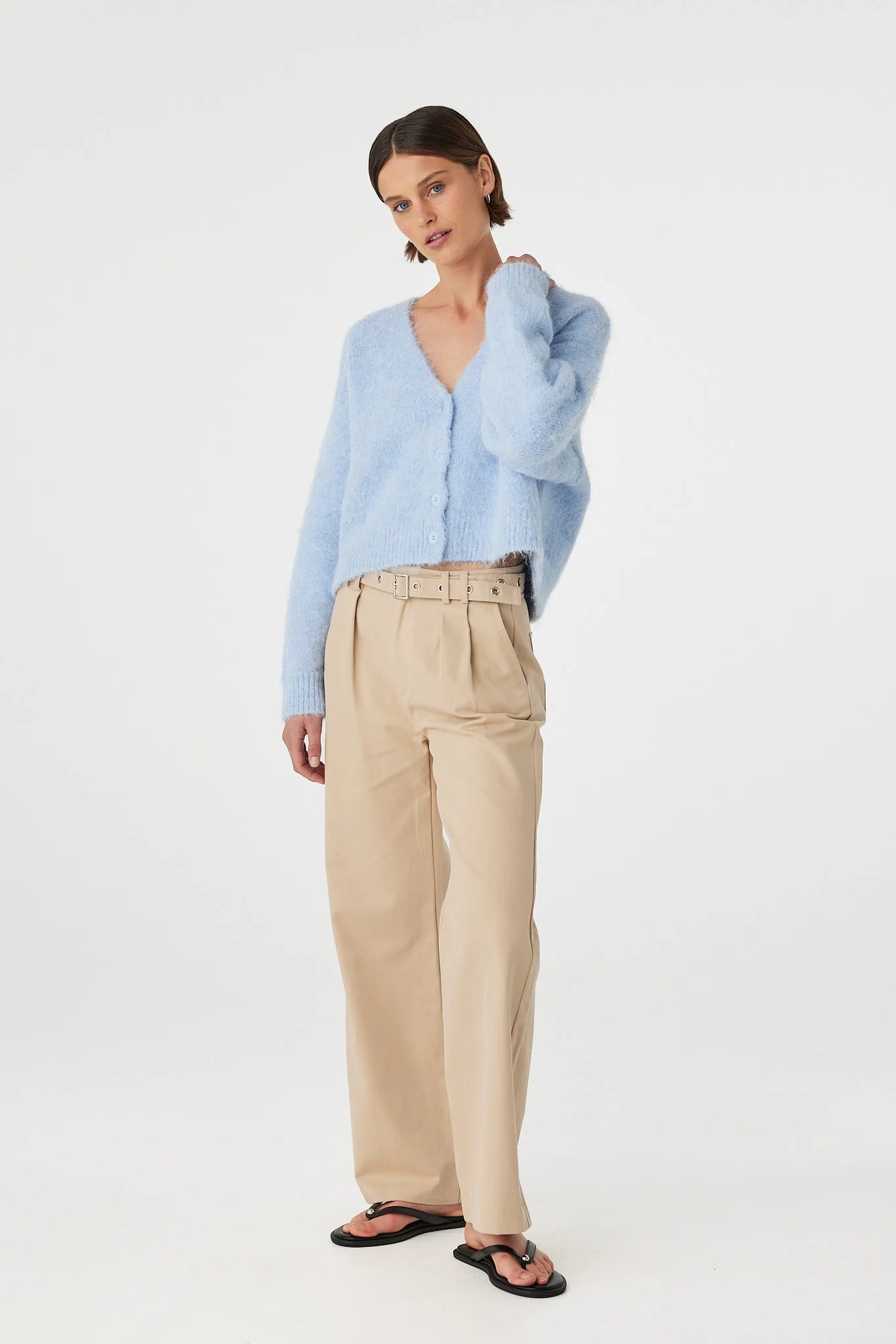Arcaa Movement | Liora Fluffy Cardigan - Sky