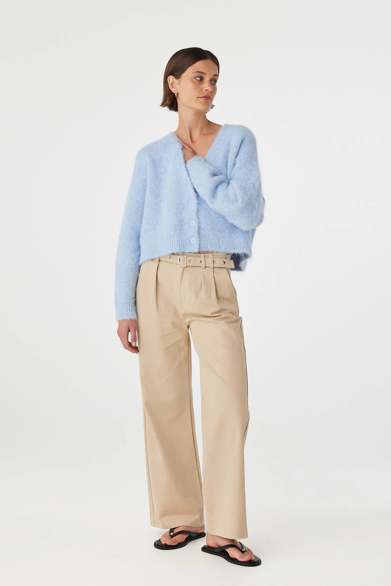 Arcaa Movement | Liora Fluffy Cardigan - Sky
