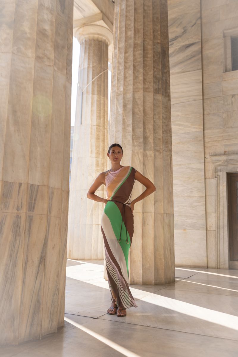 Roame | Capri Maxi Dress - Tango Stripe