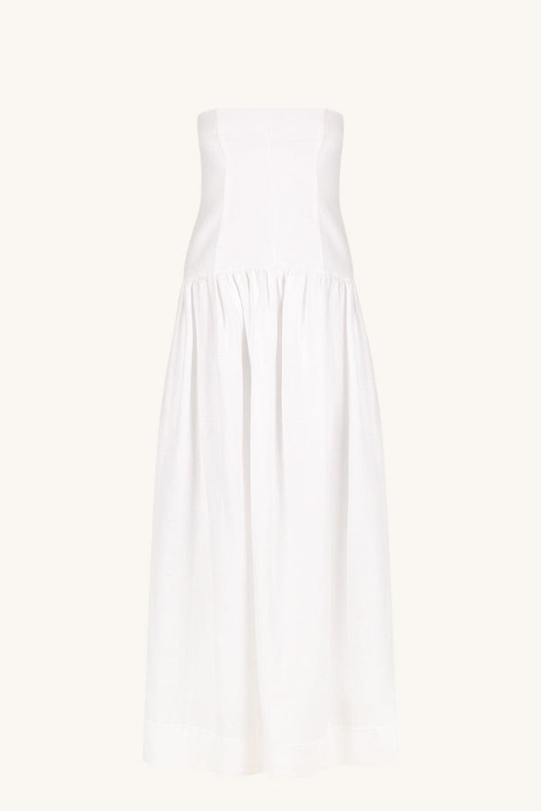 Shona Joy | Blanc Strapless Panelled Maxi Dress
