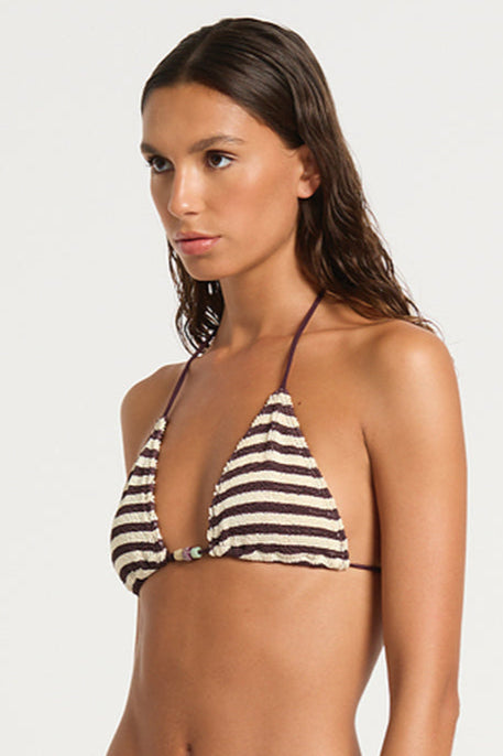 Bond-Eye | Beaded Ingrid Tri - Sable Dot Stripe