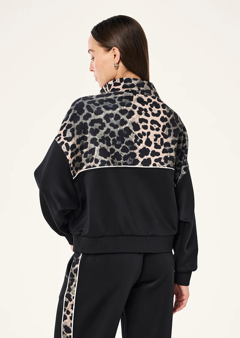 PE Nation | Boundless Zip Neck - Leopard Print