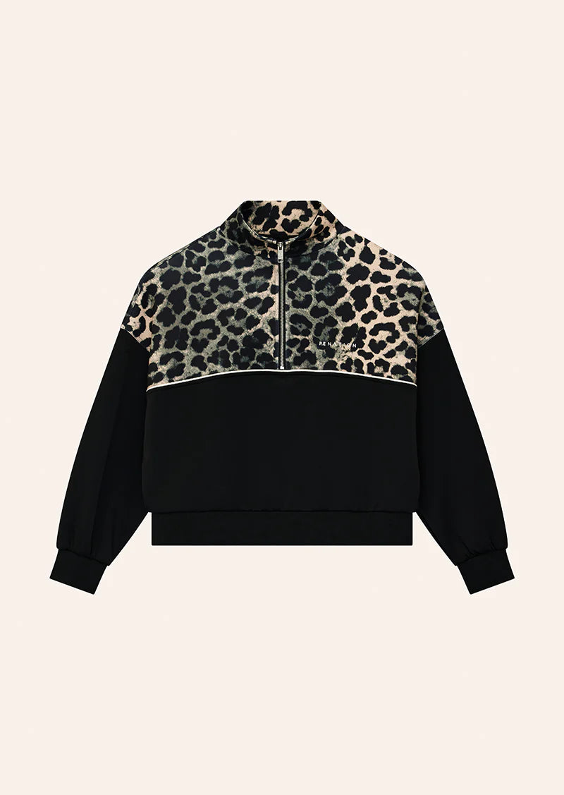 PE Nation | Boundless Zip Neck - Leopard Print
