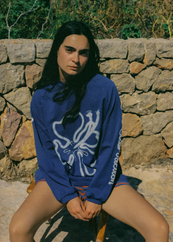 Ciao Ciao Vacation | Cloud Hibiscus Haven LS Tee