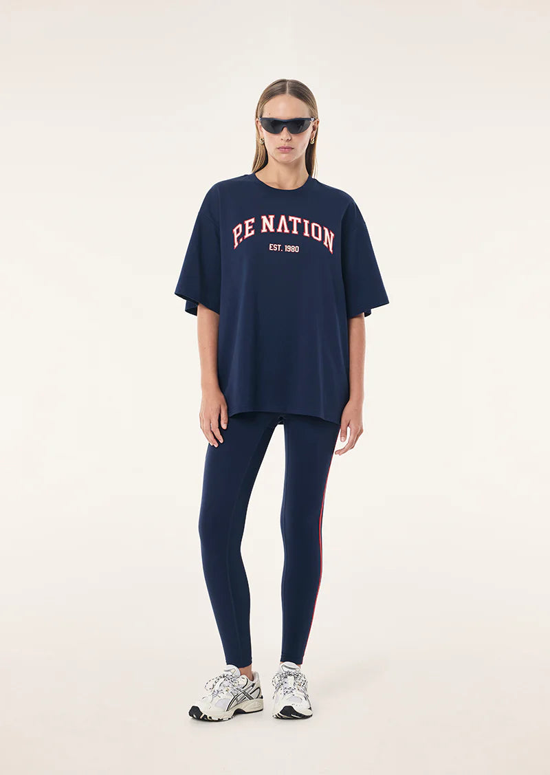PE Nation | Core Oversized Tee - Dark Navy
