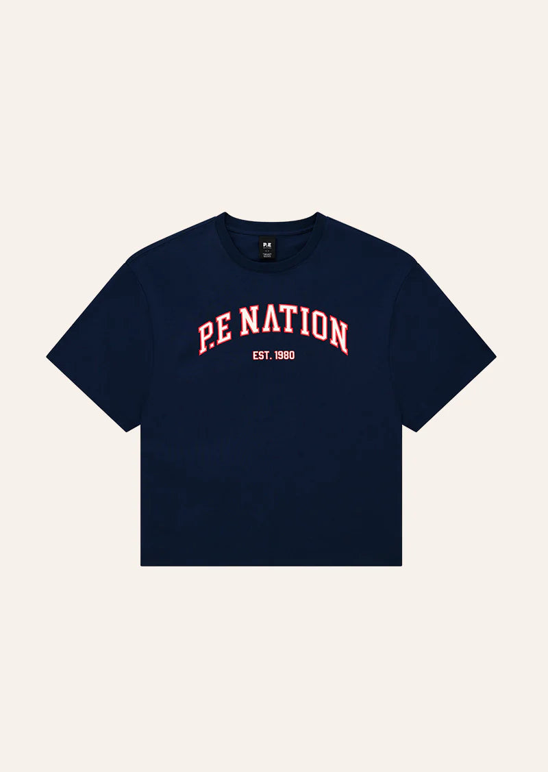 PE Nation | Core Oversized Tee - Dark Navy