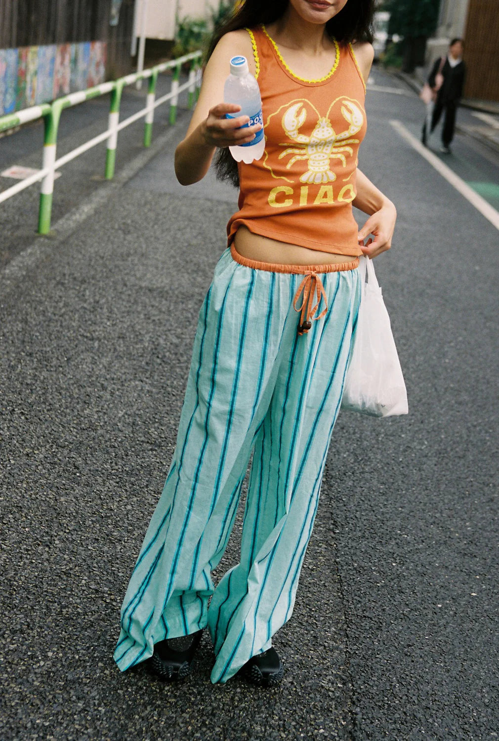 Ciao Ciao Vacation | Crystal Blue Stripe Wide Issimo Pant