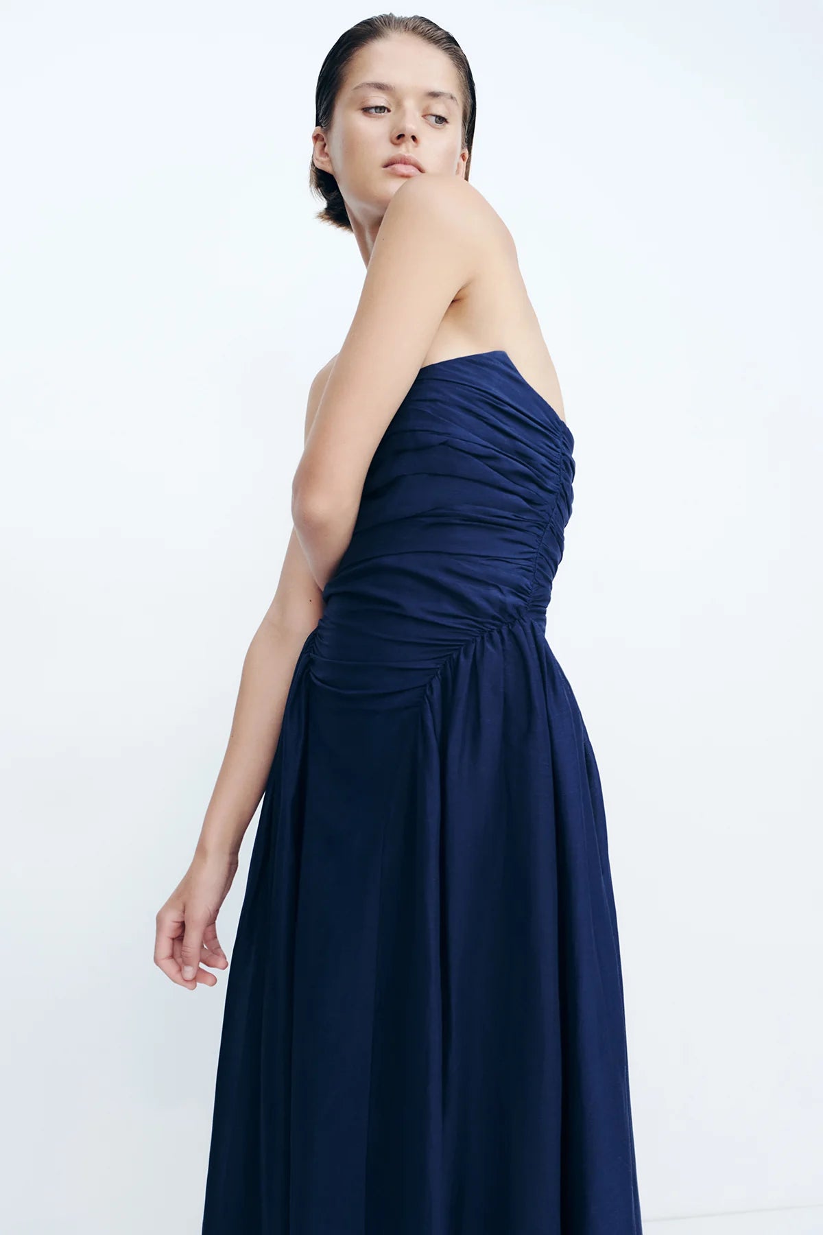 Shona Joy | Celeste Strapless Panelled Maxi Dress