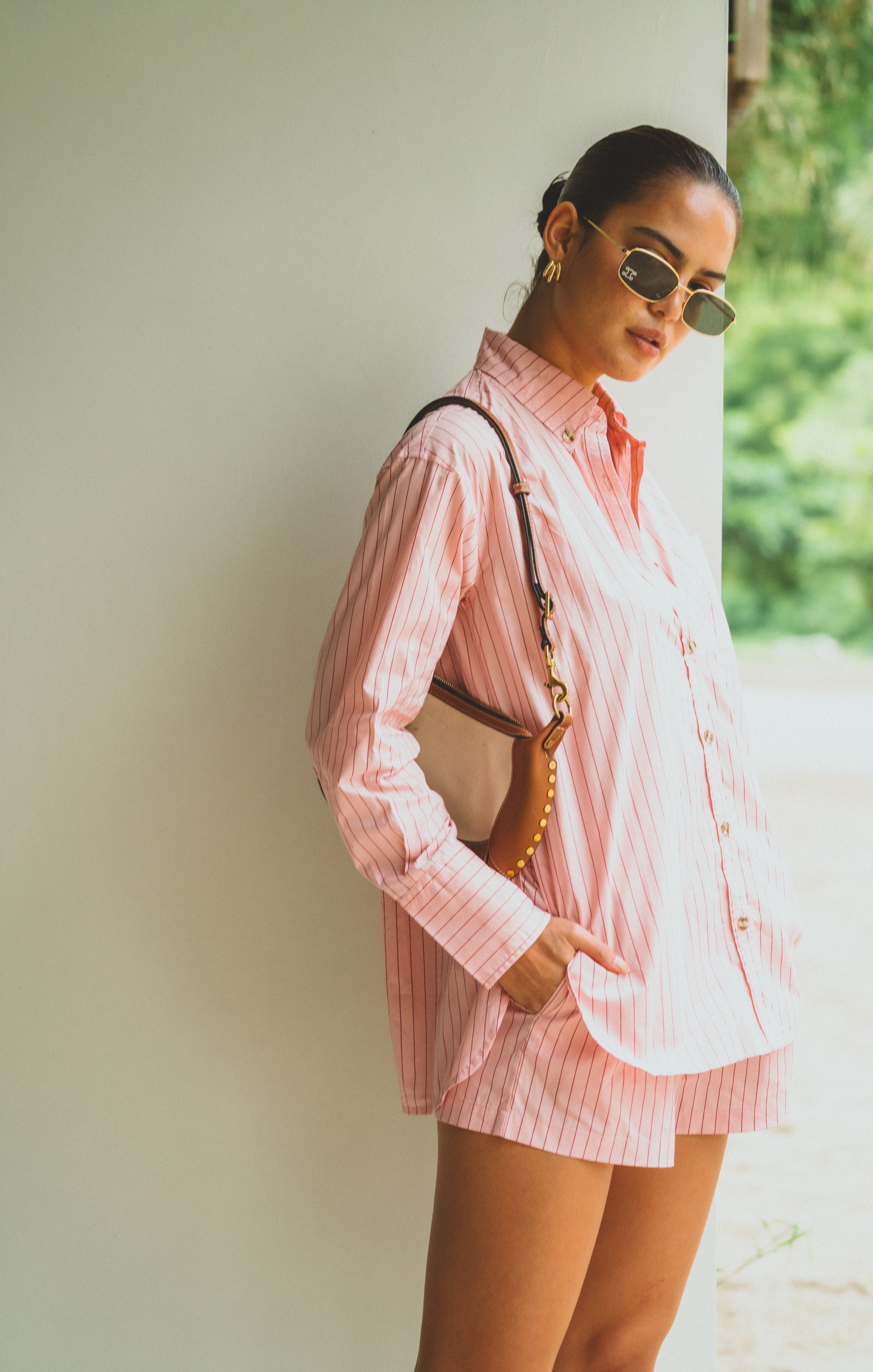 Araminta James | AJJA Stripe Short Blush