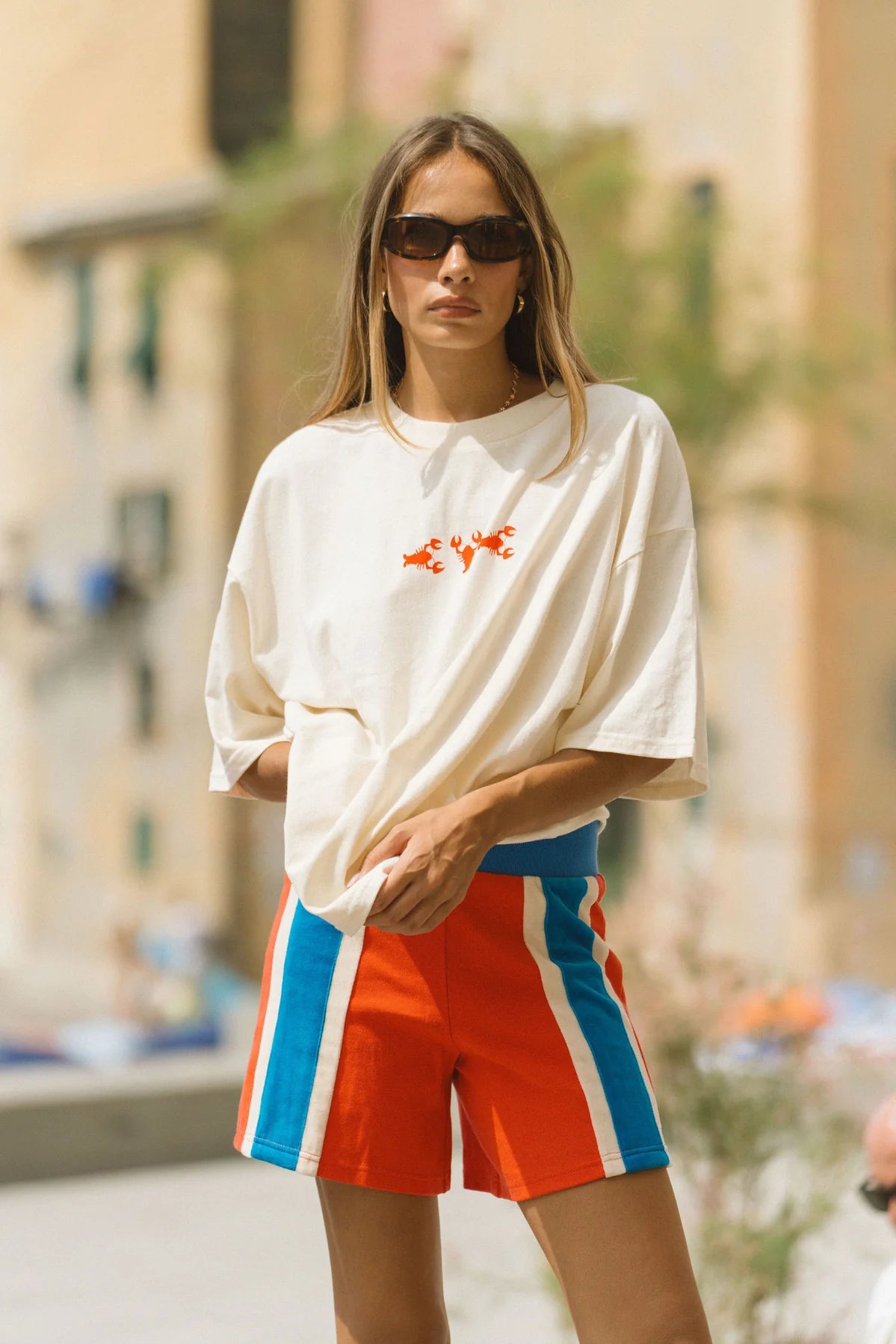 Araminta James | Palma Short Lobster Red