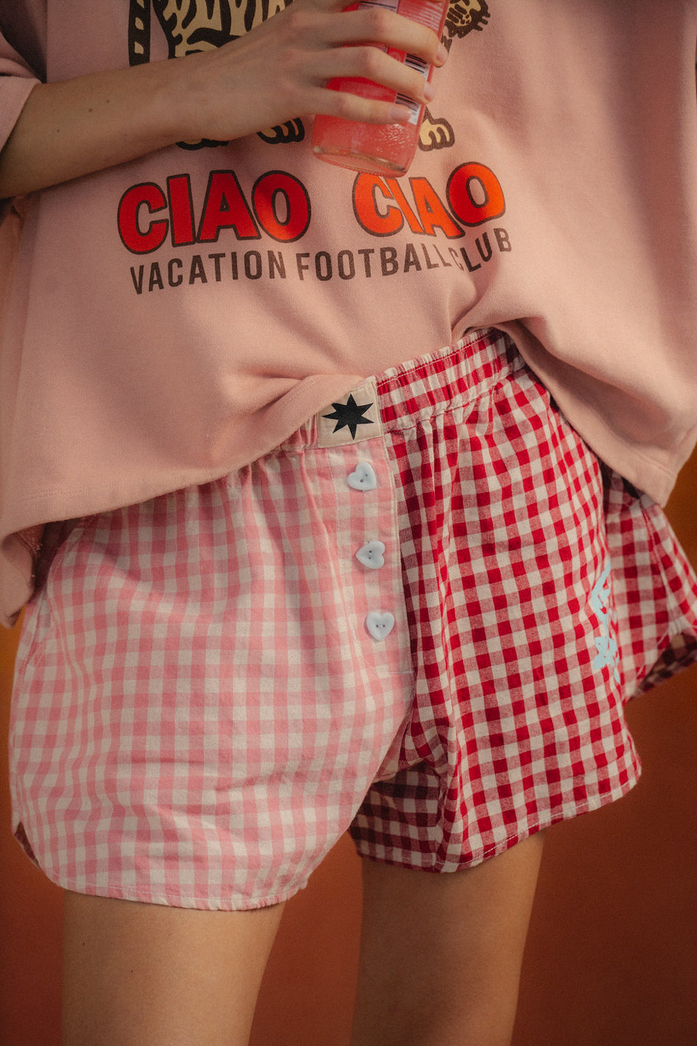 Ciao Ciao Vacation | Bloom Check Boxer Short