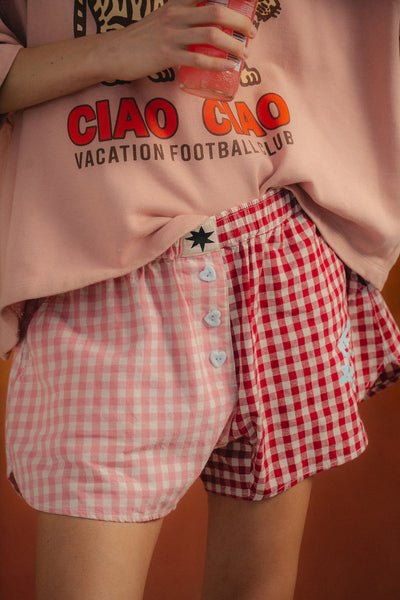 Ciao Ciao Vacation | Bloom Check Boxer Short