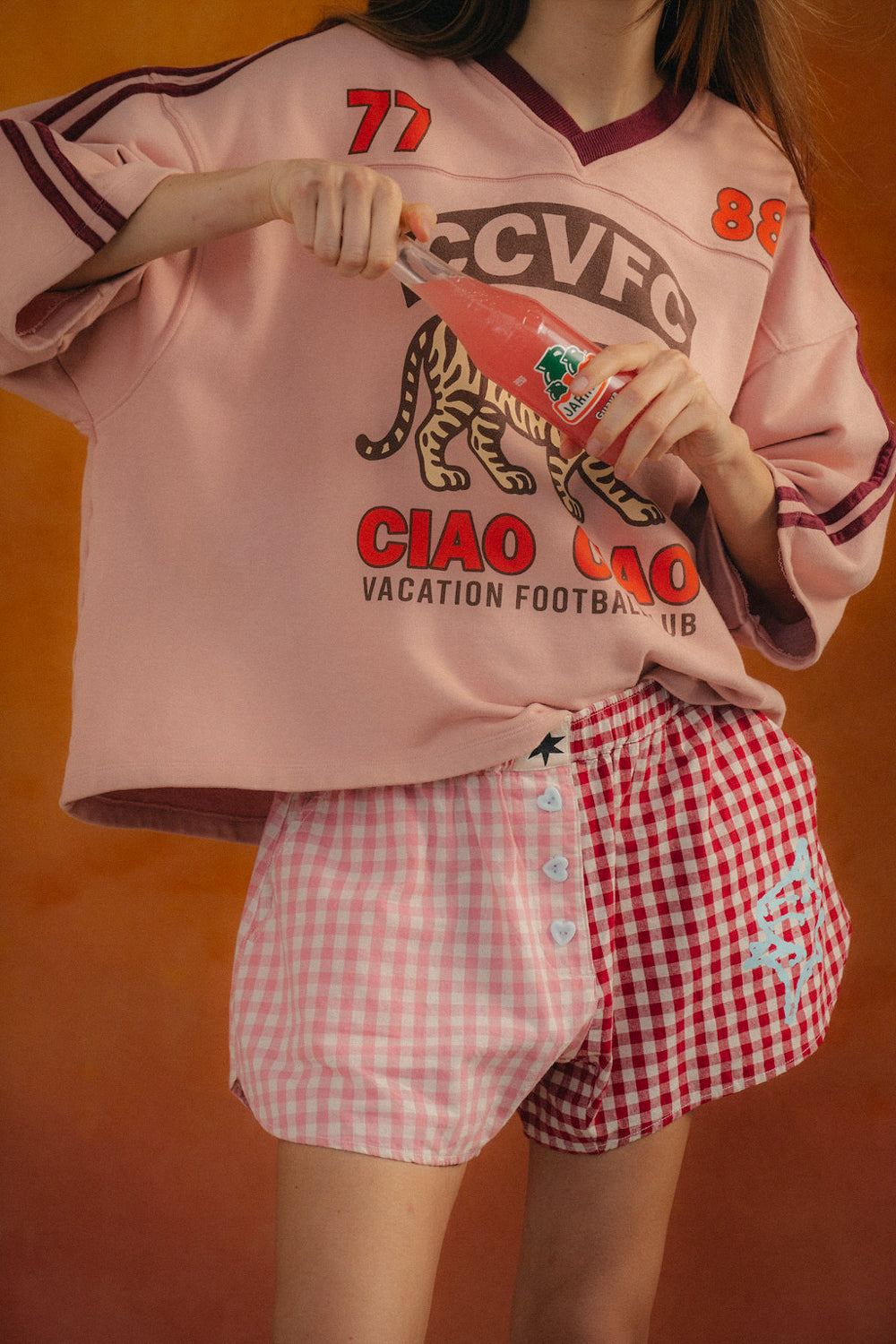 Ciao Ciao Vacation | Bloom Check Boxer Short