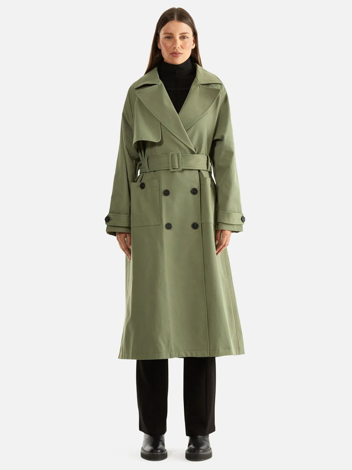 Ena Pelly | Carrie Trench Coat - Forest