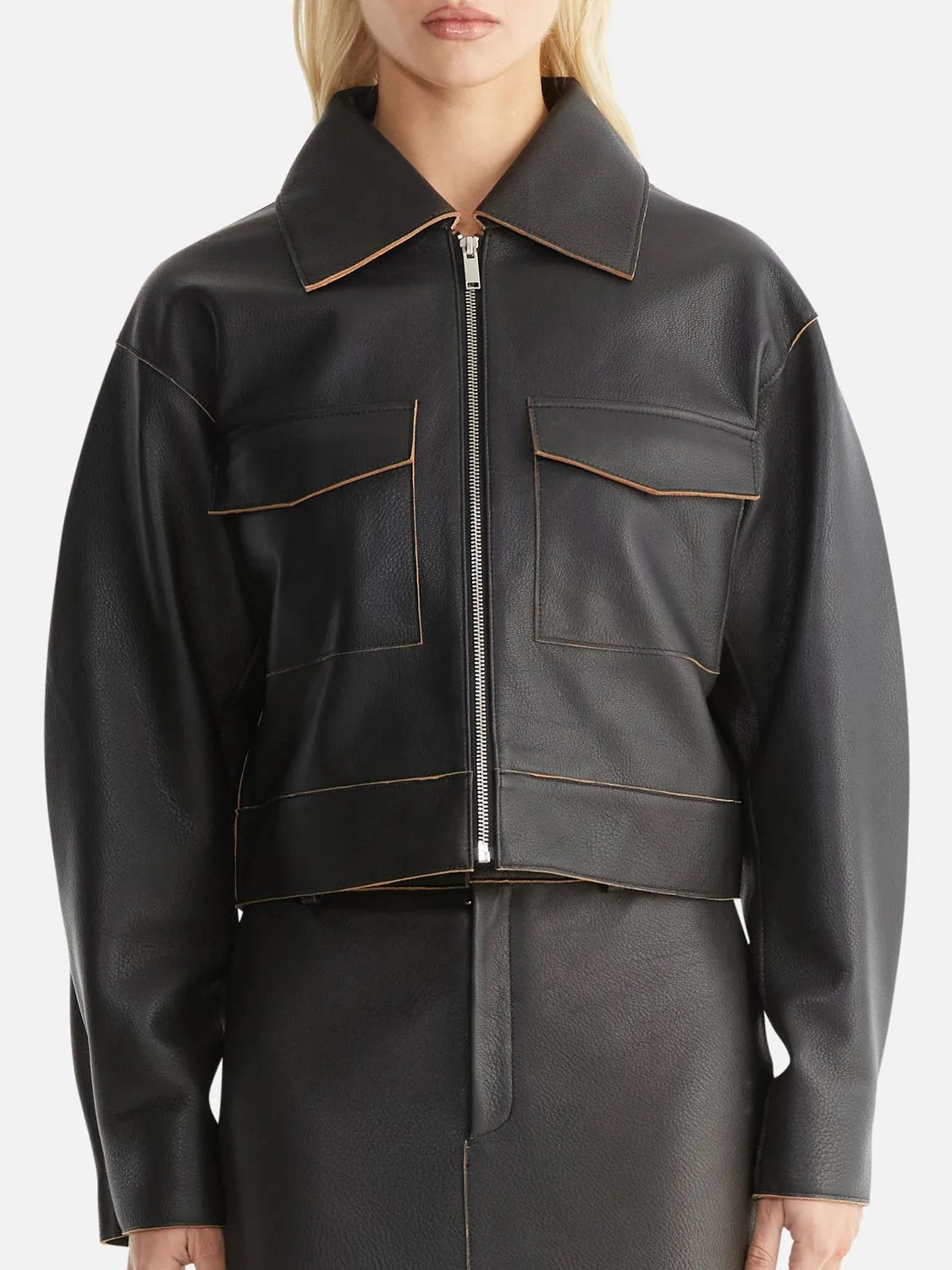 Ena Pelly | Wednesday Edged Leather Jacket