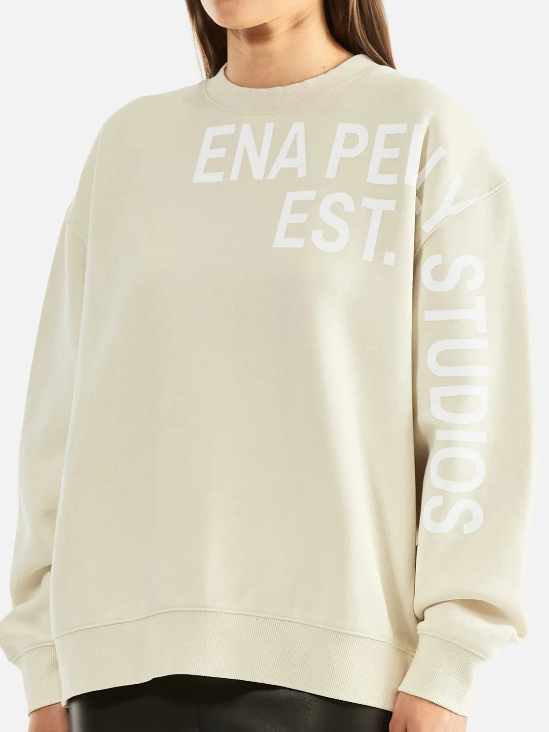 Ena Pelly | Lilly Oversized Sweater Studio - Cement