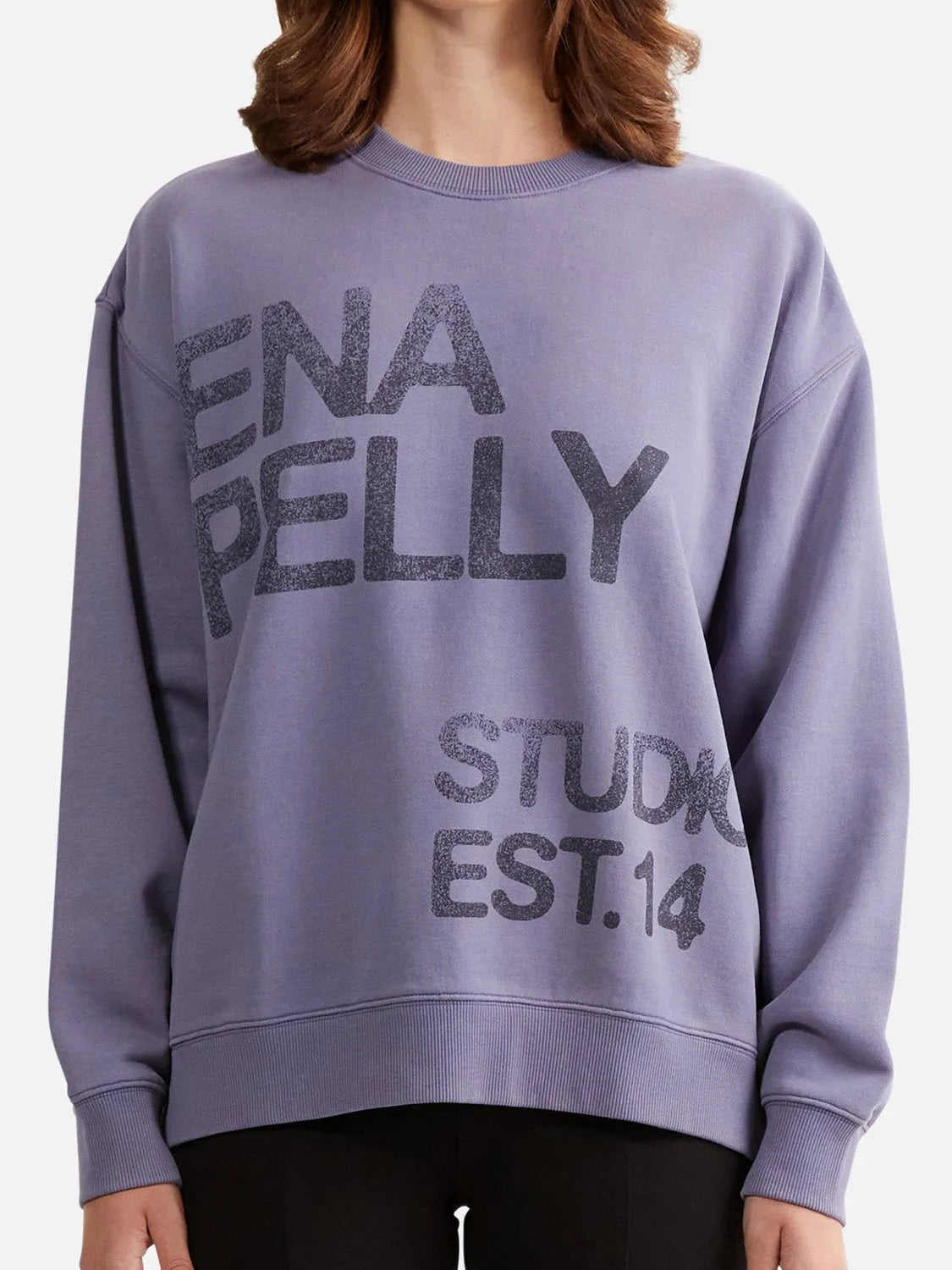 Ena Pelly | Lola Oversized Sweater Stamped Logo