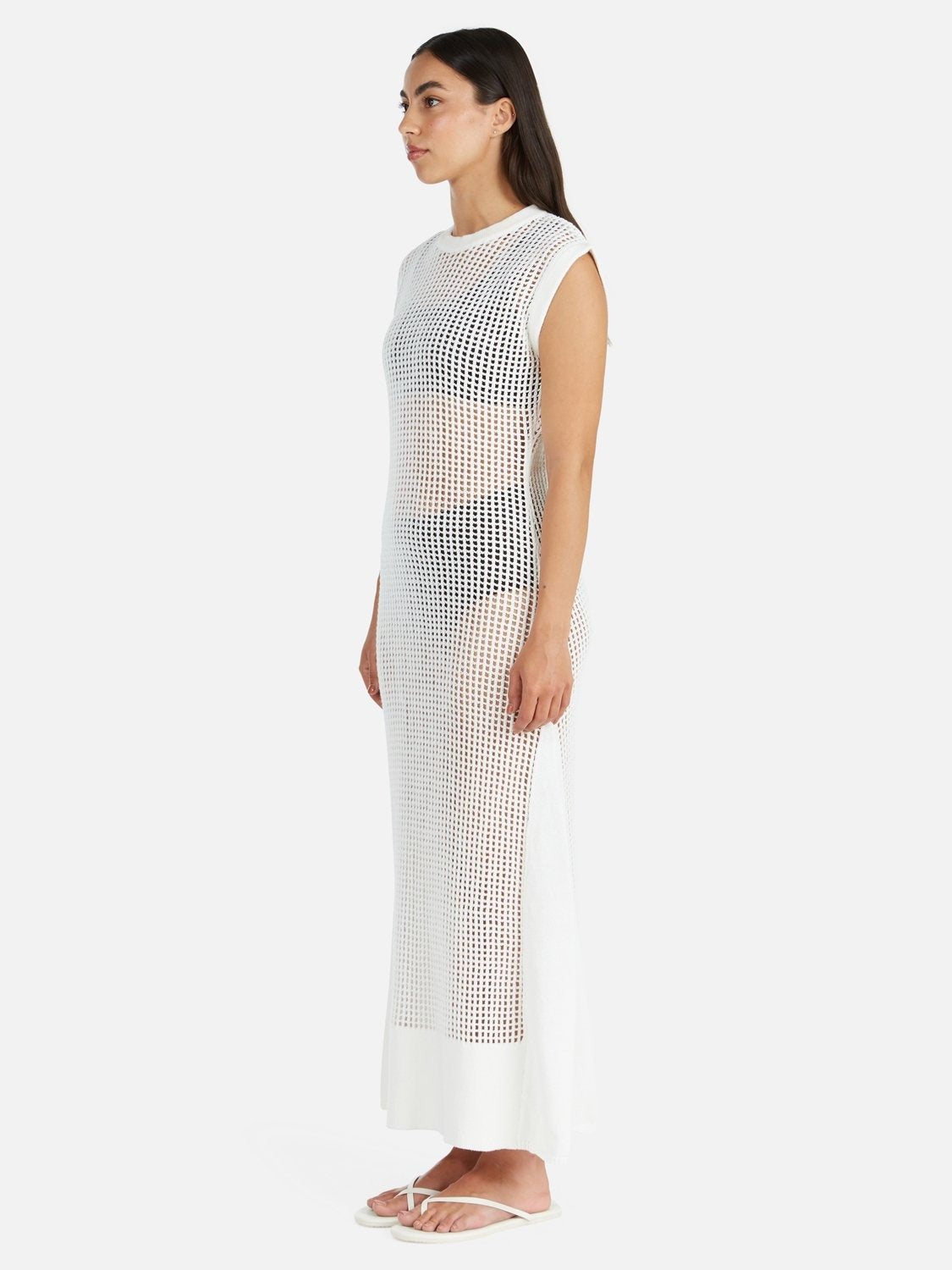 Ena Pelly | Demi Knit Maxi Dress - White