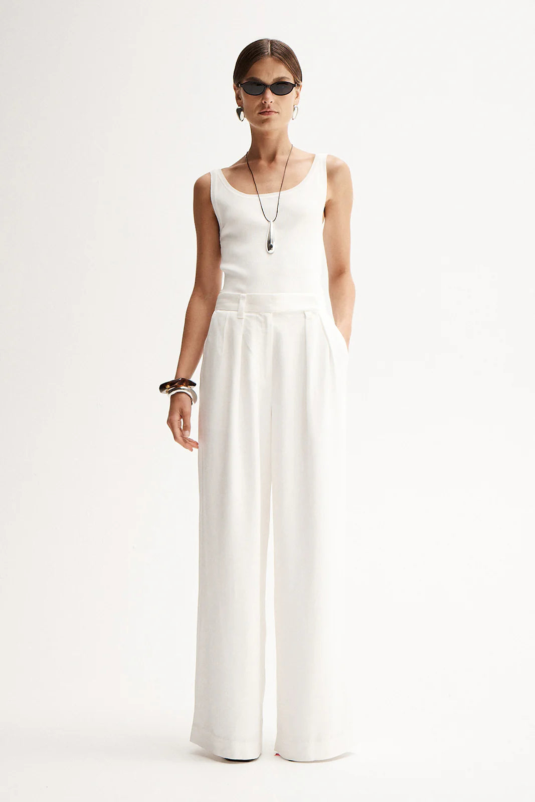 Elka Collective | Isabella Pant - White