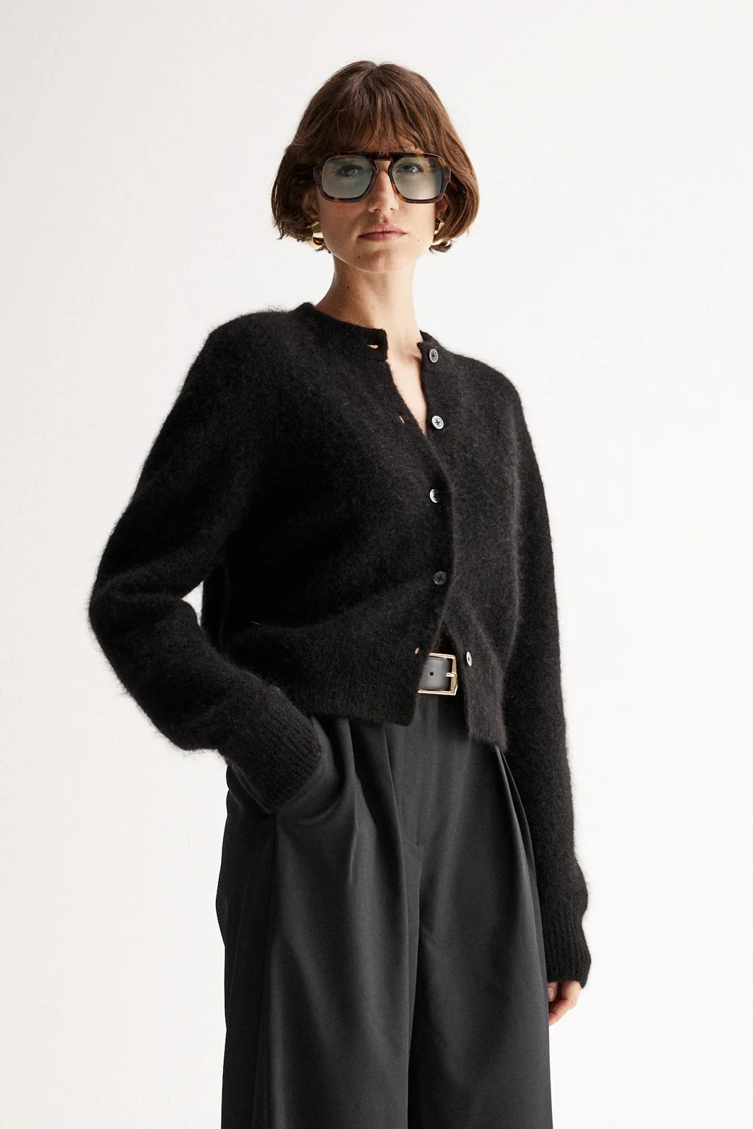 Elka Collective | Abigail Knit Cardigan - Black