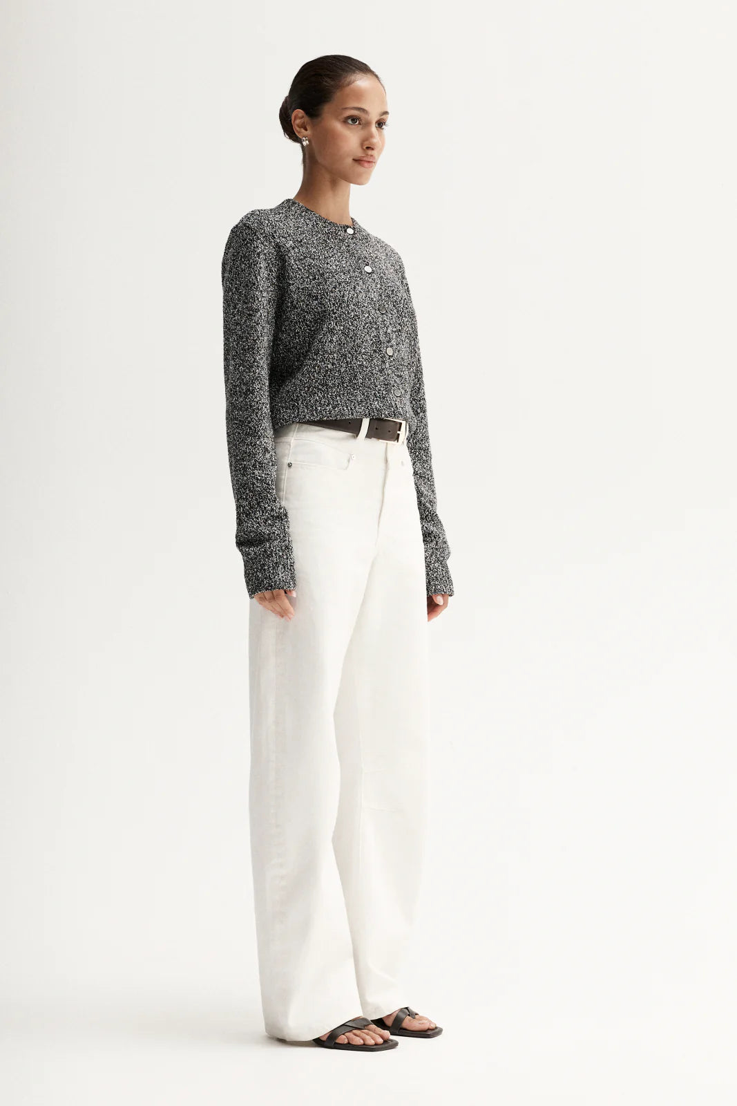 Elka Collective | Marnie Knit Cardigan - Black Mix