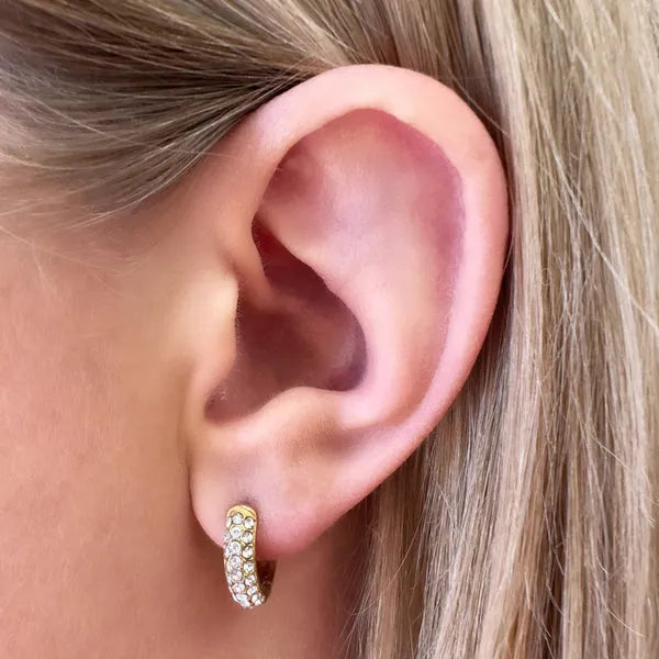 Ever | Gravitate Crystal Hoop Earrings