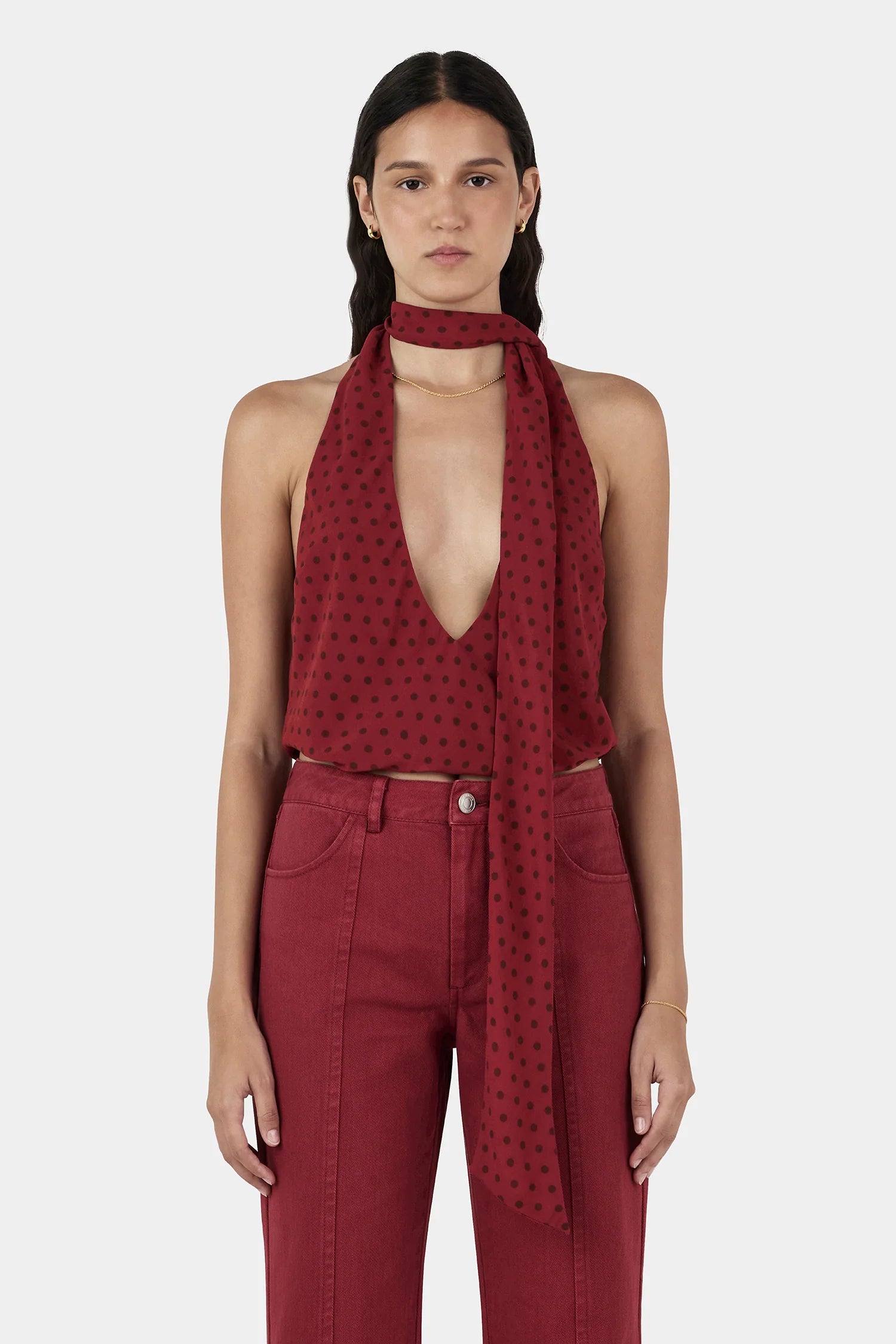 Hansen & Gretel | Harper Halter Top - Samba Polka