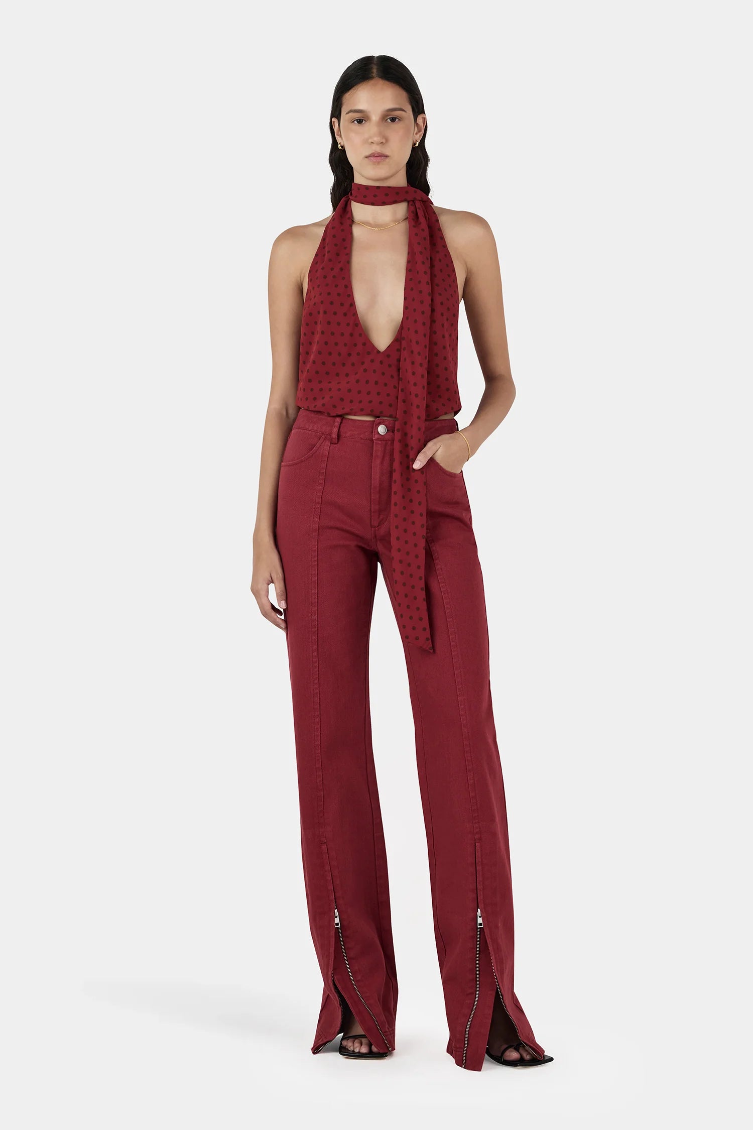Hansen & Gretel | Harper Halter Top - Samba Polka