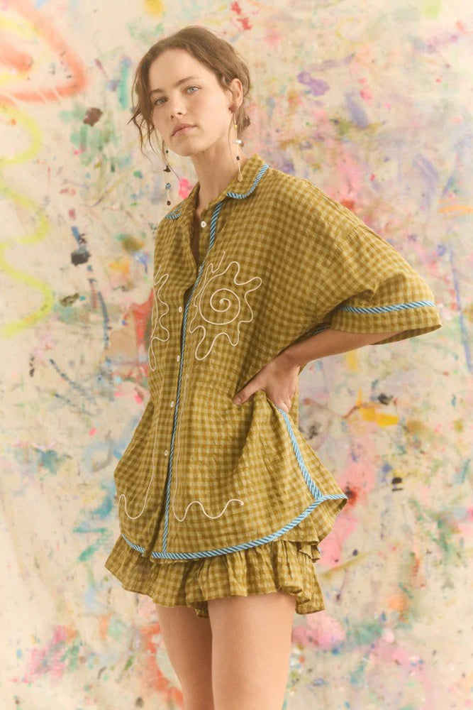 Kinga Csilla | Hulia Check Token Shirt