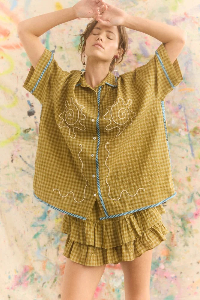 Kinga Csilla | Hulia Check Token Shirt