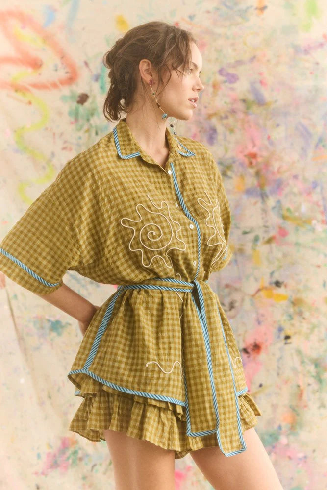 Kinga Csilla | Hulia Check Token Shirt