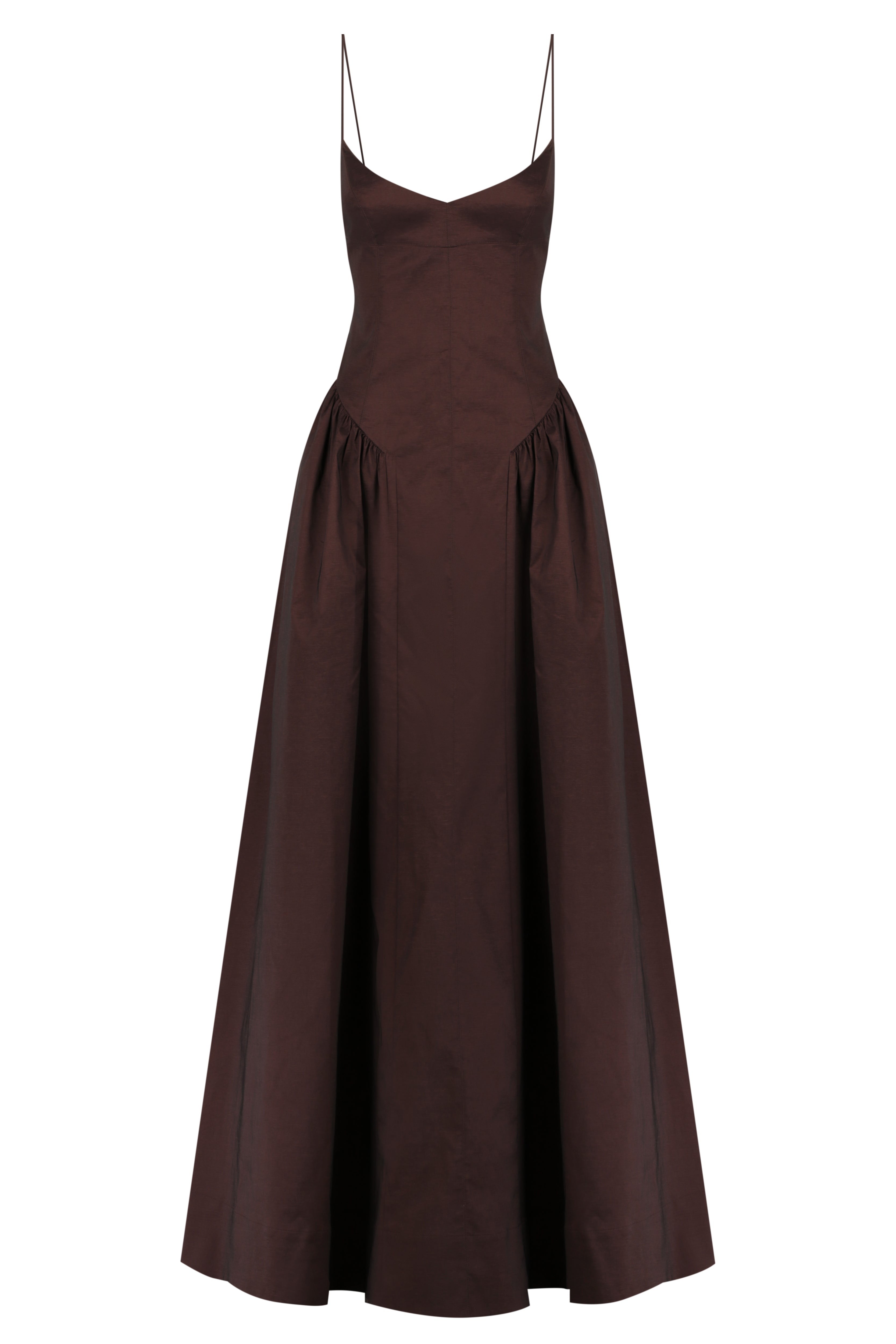 Hansen & Gretel | Bellini Taffeta Gown - Chocolate