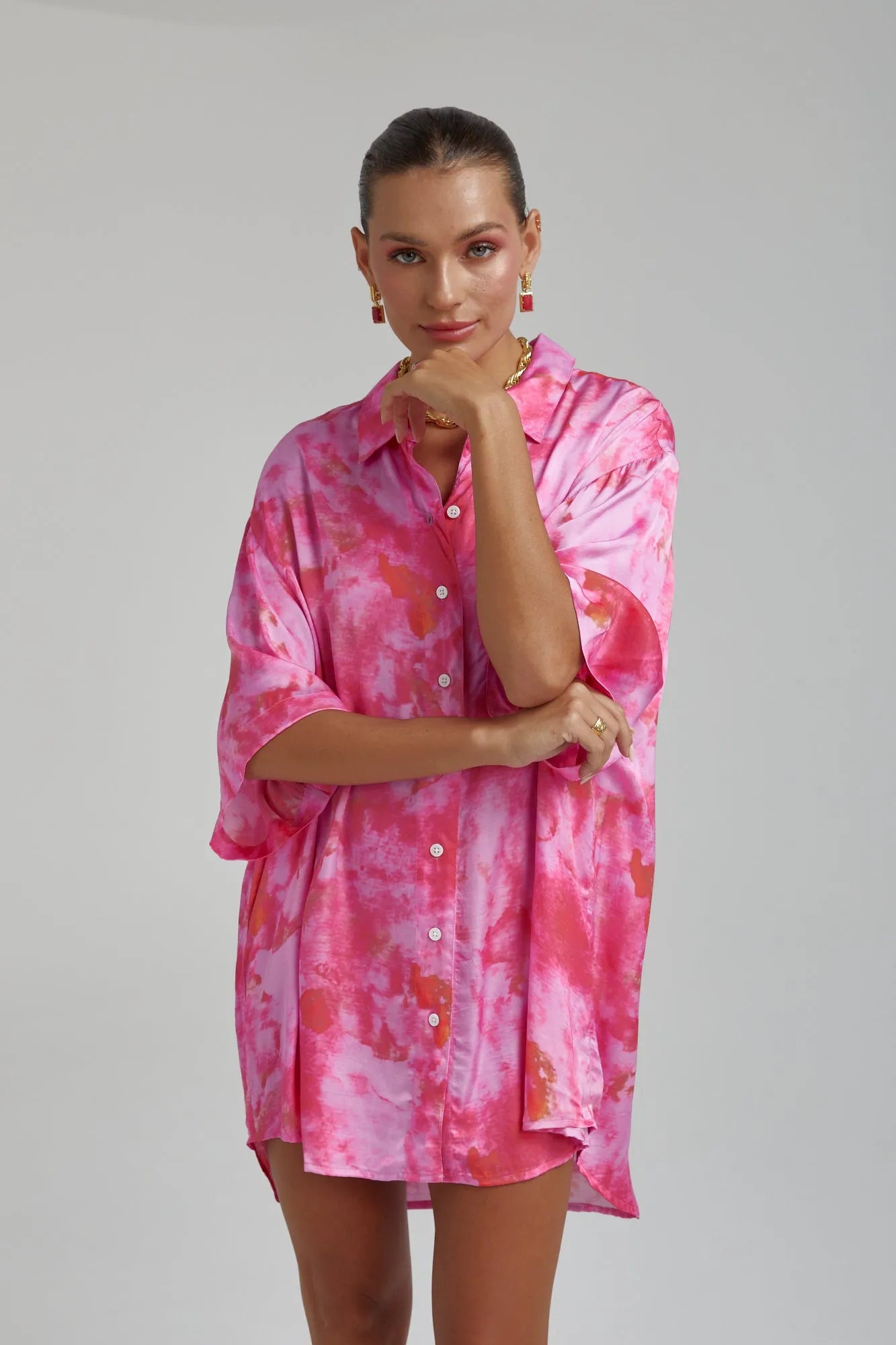 Summi Summi | Big Shirt - Hibiscus