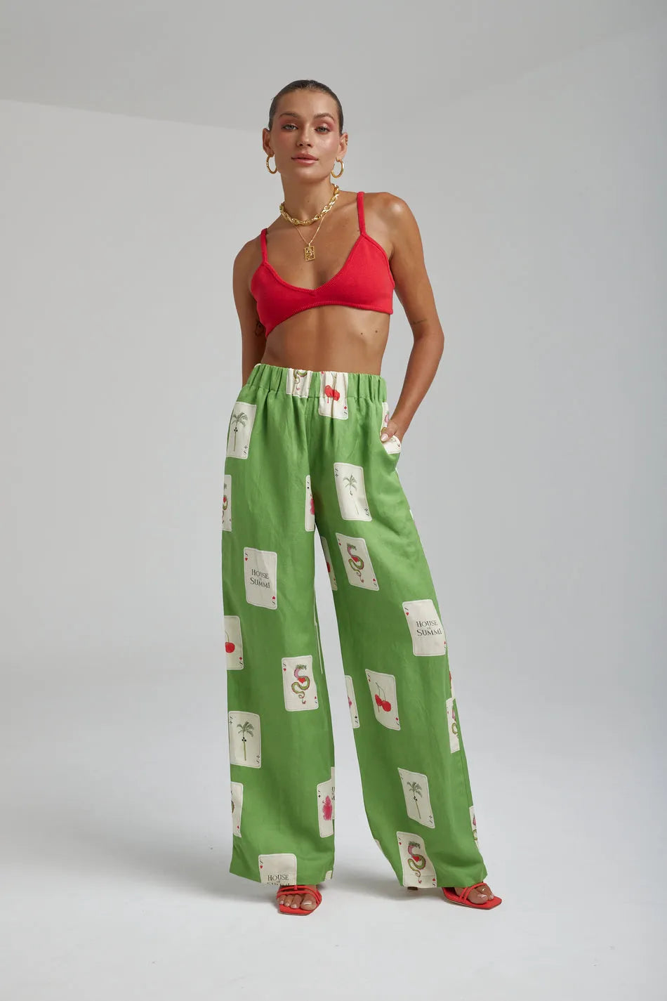 Summi Summi | Linen Pants - House Of Summi Tarragon