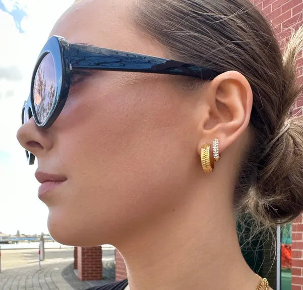 Ever | Gravitate Crystal Hoop Earrings