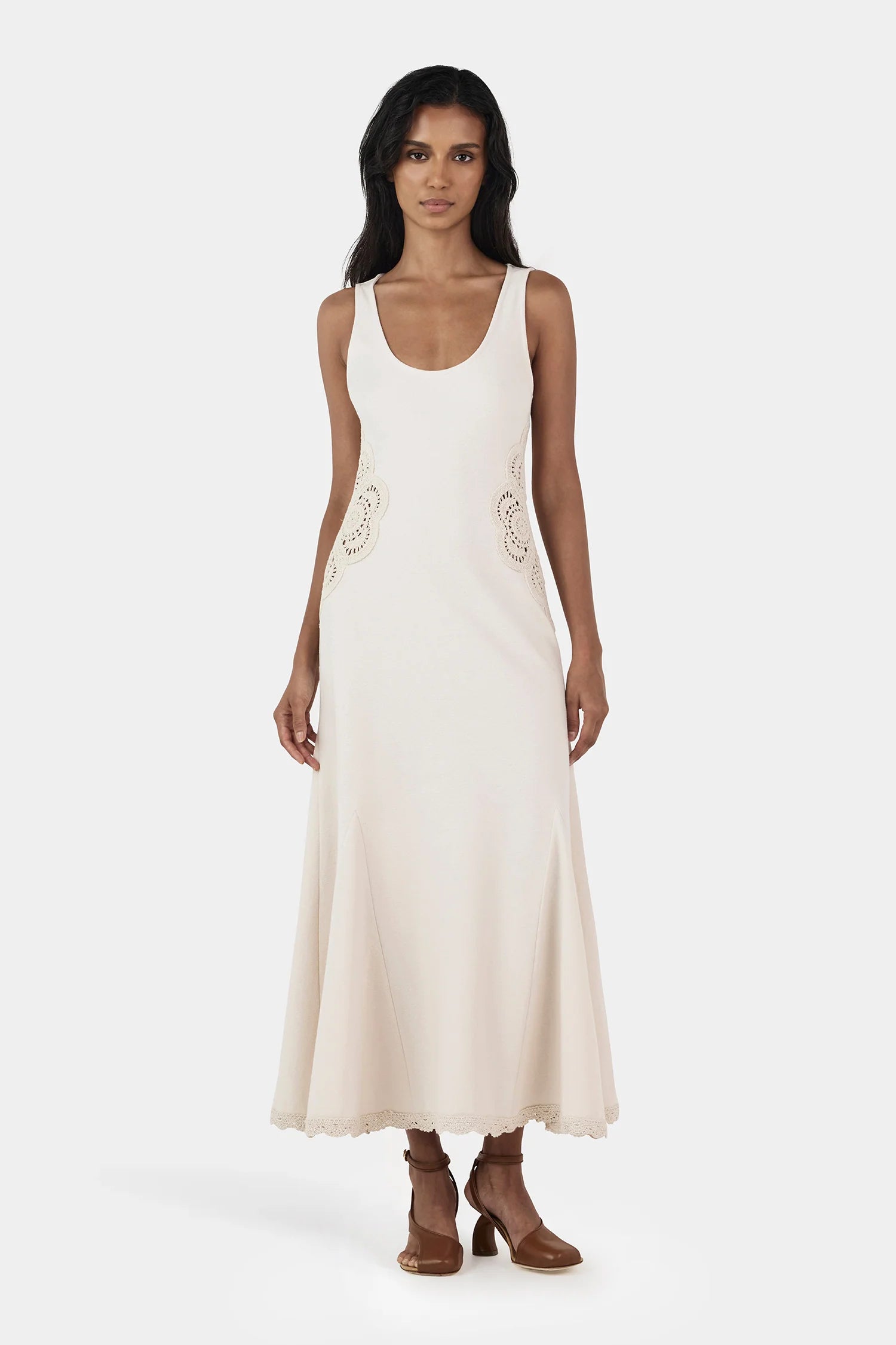 Hansen & Gretel | Ivy Crochet Dress - Sandstone