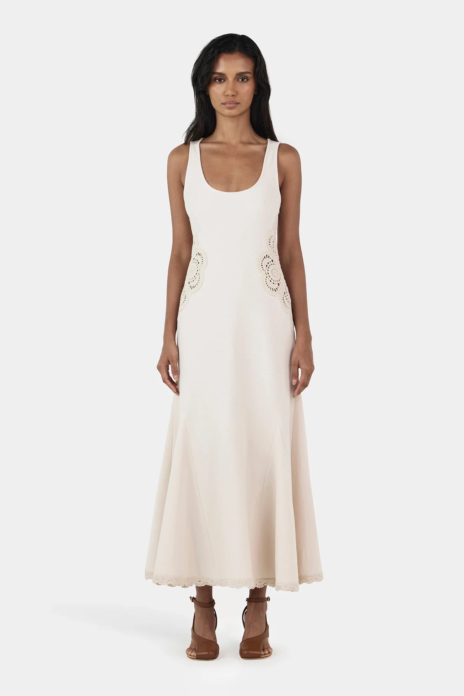 Hansen & Gretel | Ivy Crochet Dress - Sandstone
