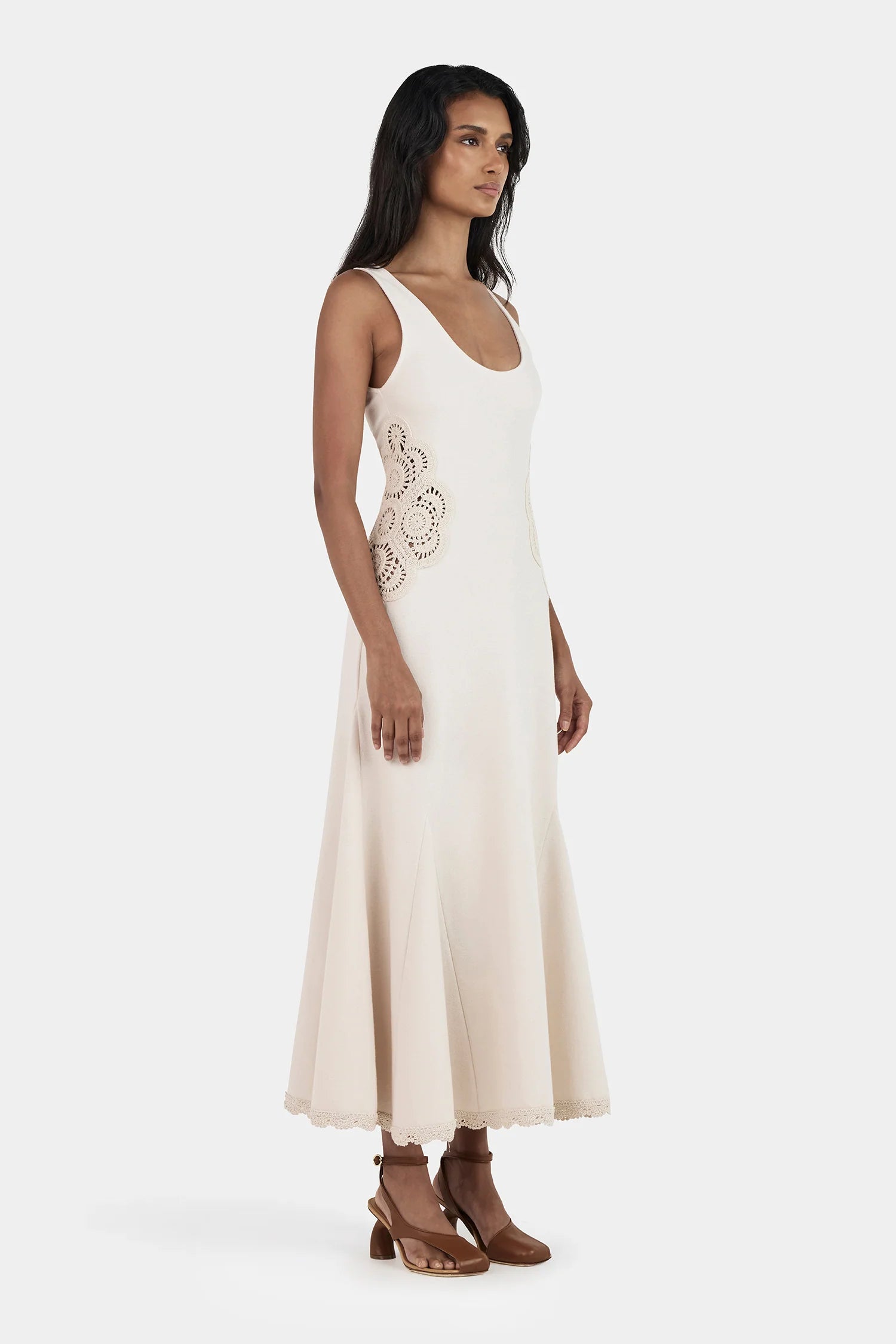 Hansen & Gretel | Ivy Crochet Dress - Sandstone