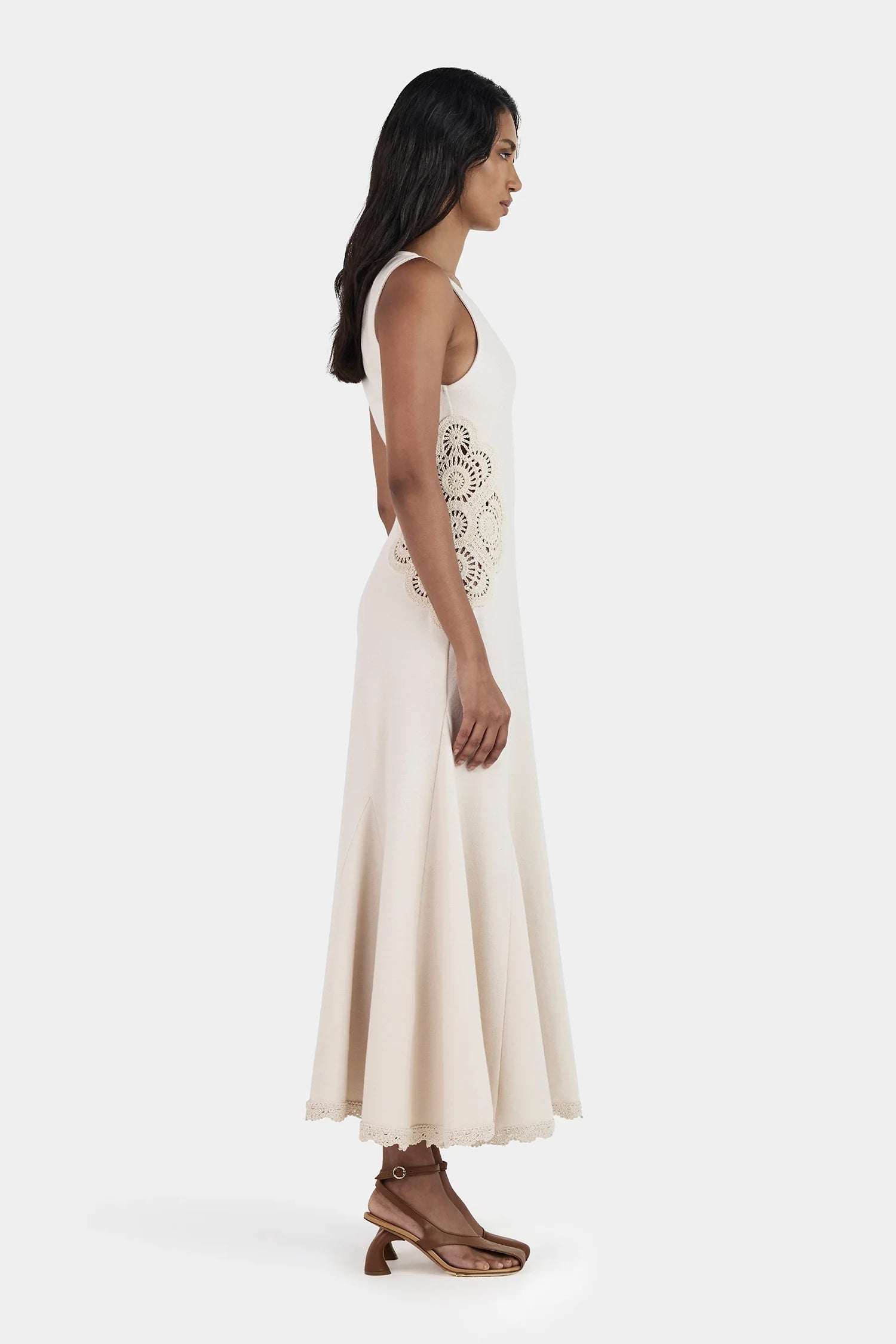 Hansen & Gretel | Ivy Crochet Dress - Sandstone